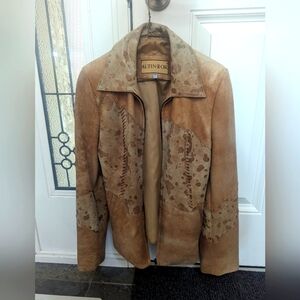 Women's faux sude jacket